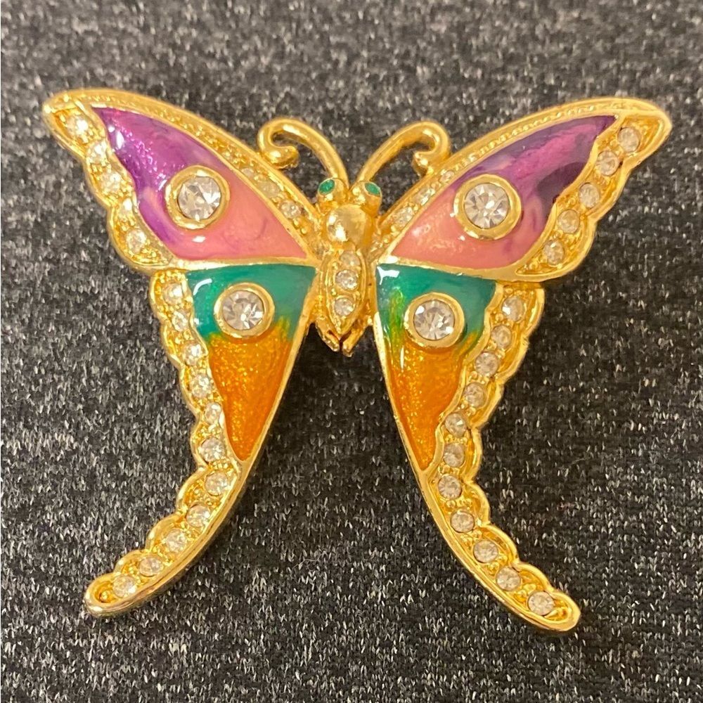 Colorful Butterfly Brooch